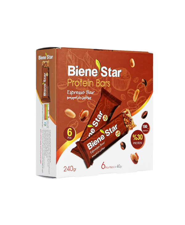 خرید و قیمت آنلاین پروتئین بار اسپرسو بسته ۶ عددی