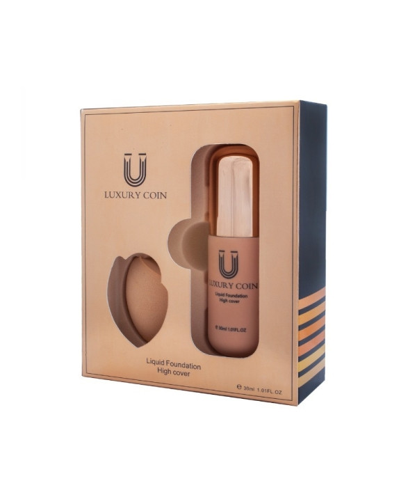 لیست قیمت و سفارش ست کرم پودر لاکچری کوین به همراه پد